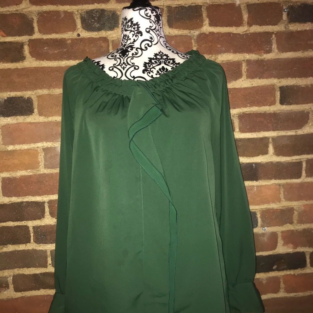 Beautiful emerald color blouse